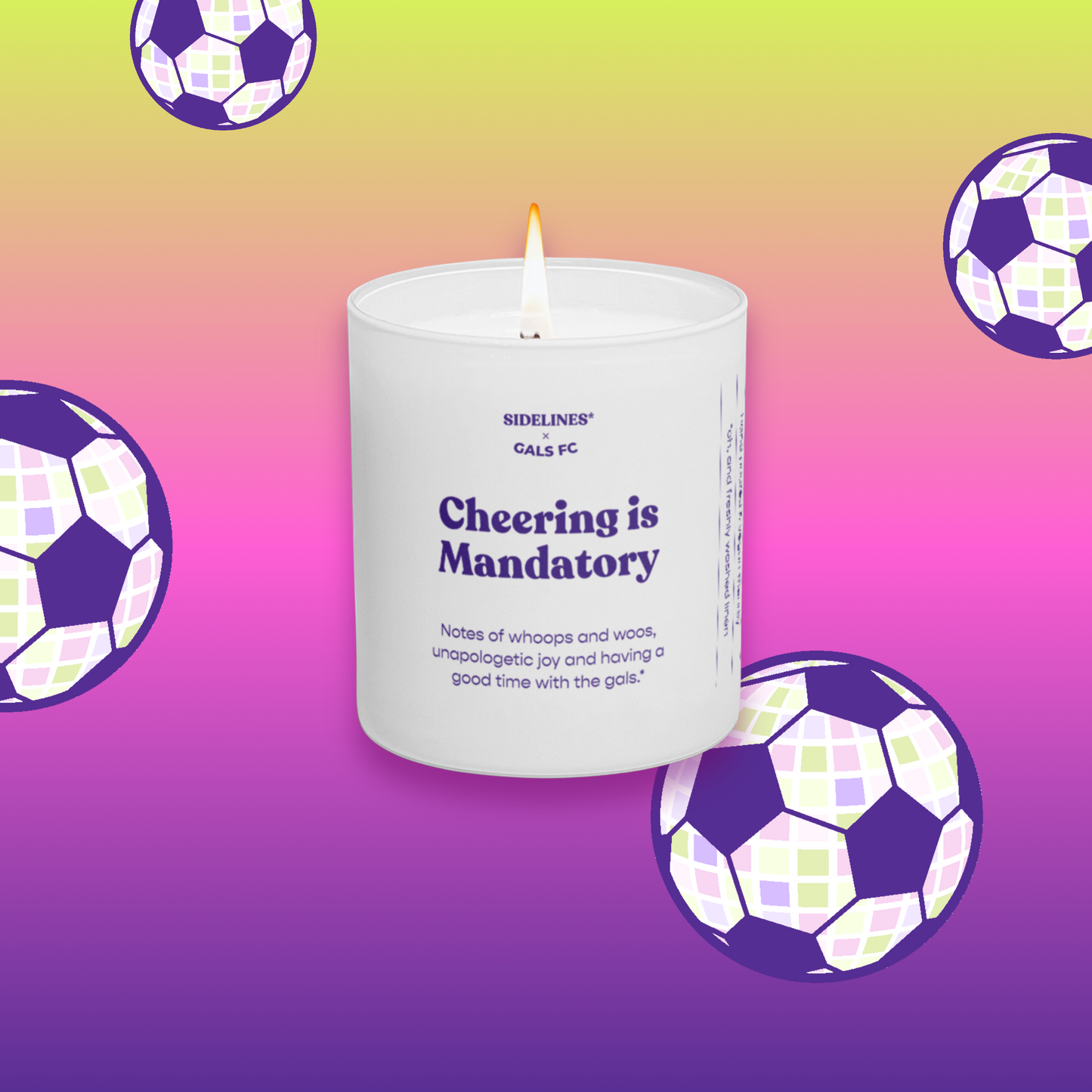 Sidelines x Gals FC Candle