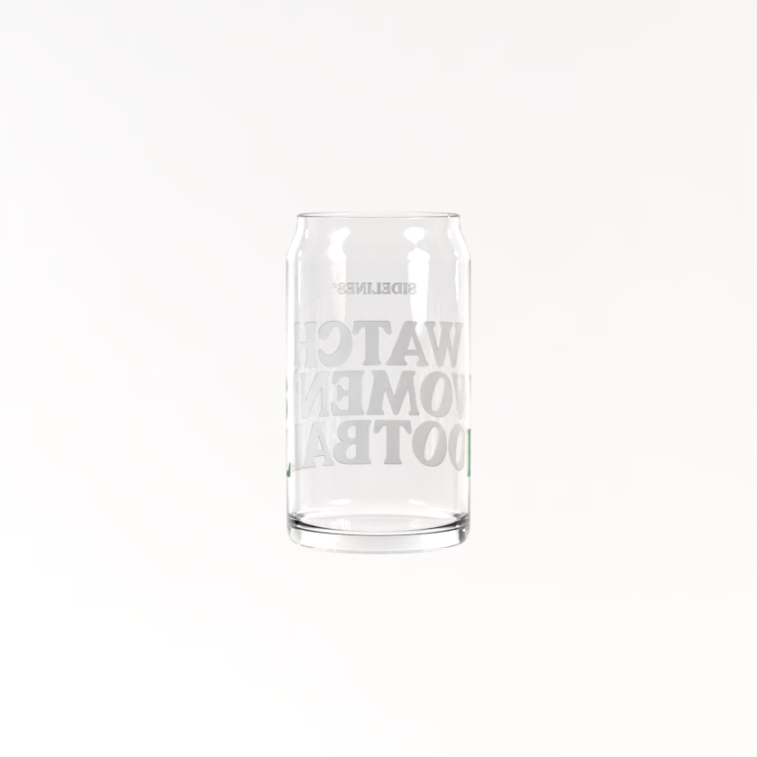 Watch Women's Football can glass