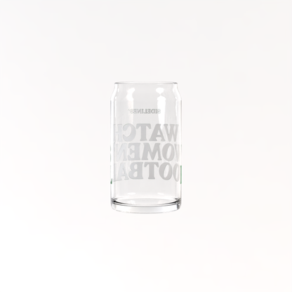 Watch Women's Football can glass