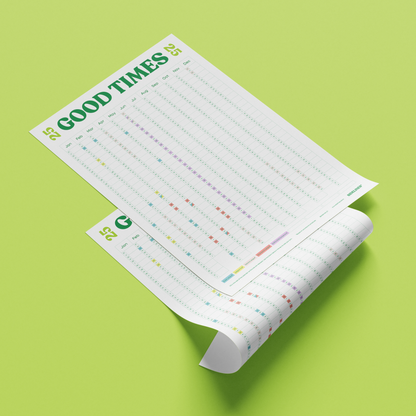 XL Good Times '25 Wall Planner