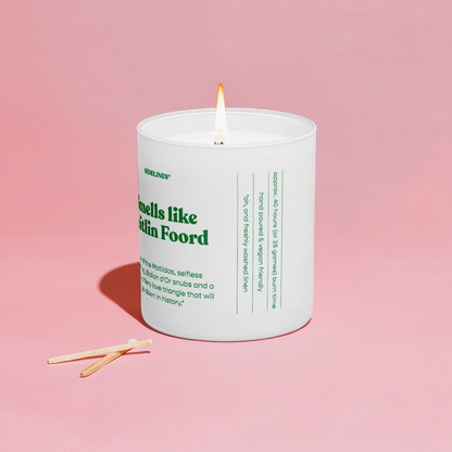 Smells Like Caitlin Foord Candle